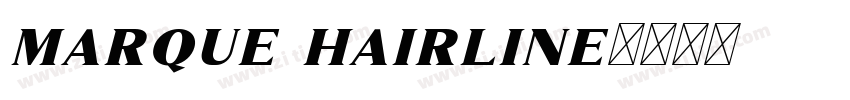 marque hairline字体转换